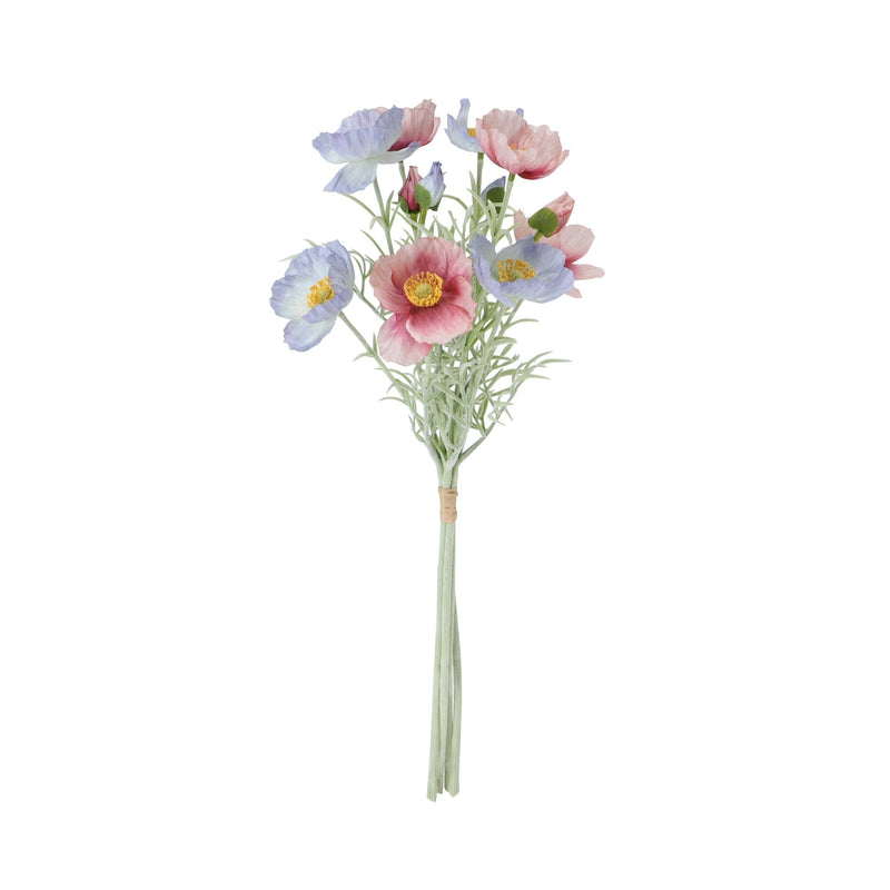 Mini Bouquet Poppy Light Pink x Light Blue