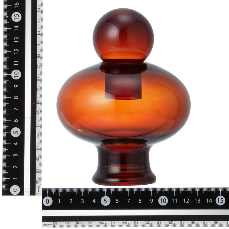 帶蓋香水款花瓶 小號 啡色