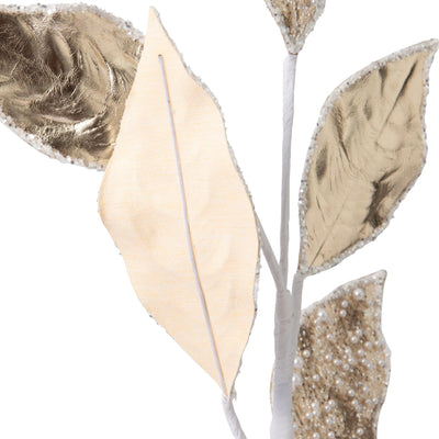 Art Plant Pearl Leaf Gold