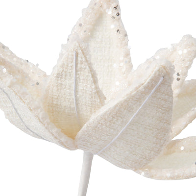 Art Plant Tweed Poinsettia White