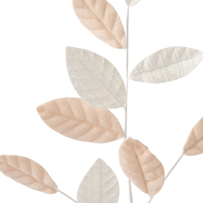 Art Plant Tweed Leaf White