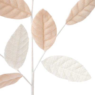 Art Plant Tweed Leaf White
