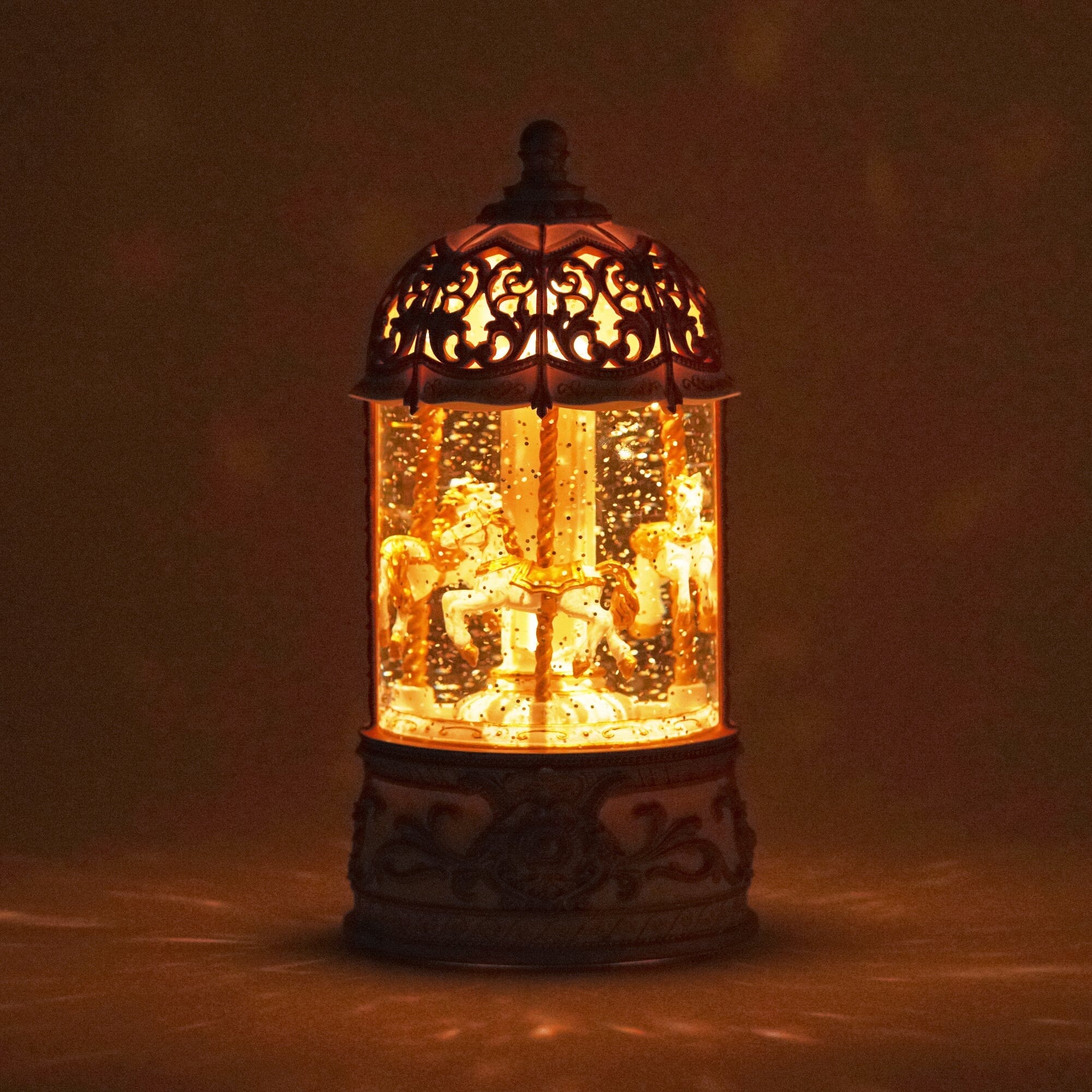 Snow Globe Merry-Go-Round XL