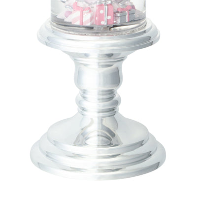 Snow Globe Candle Tree Large Silver
