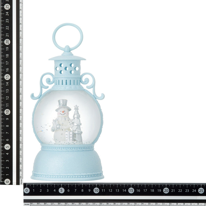 Snow Globe Round Lantern Snowman Large