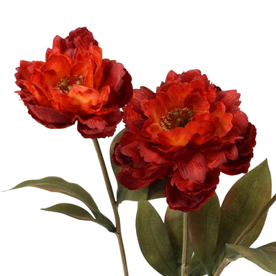Art Flower Peony Small Red
