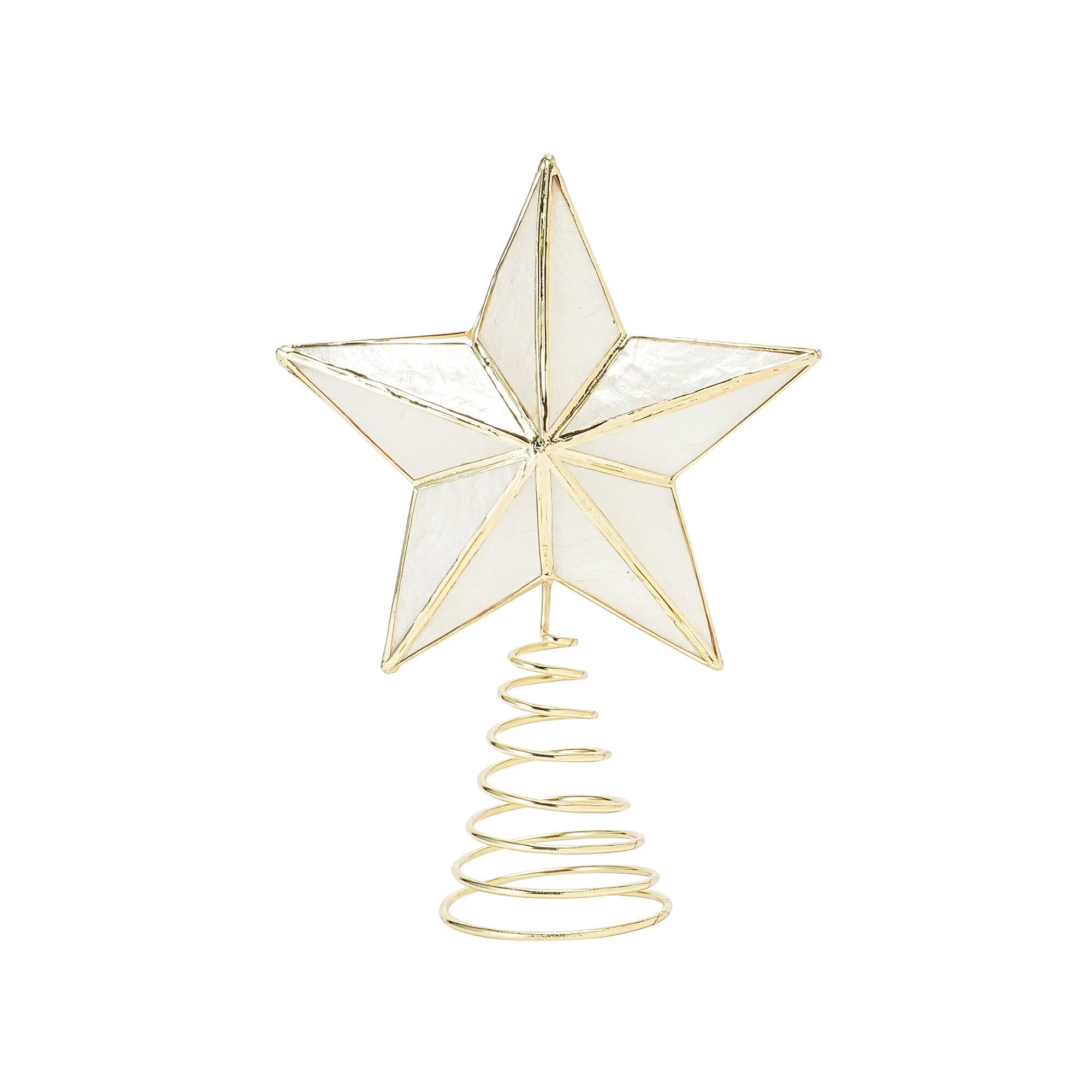 星星樹裝飾 TOP CAPIZ STAR 小號透明