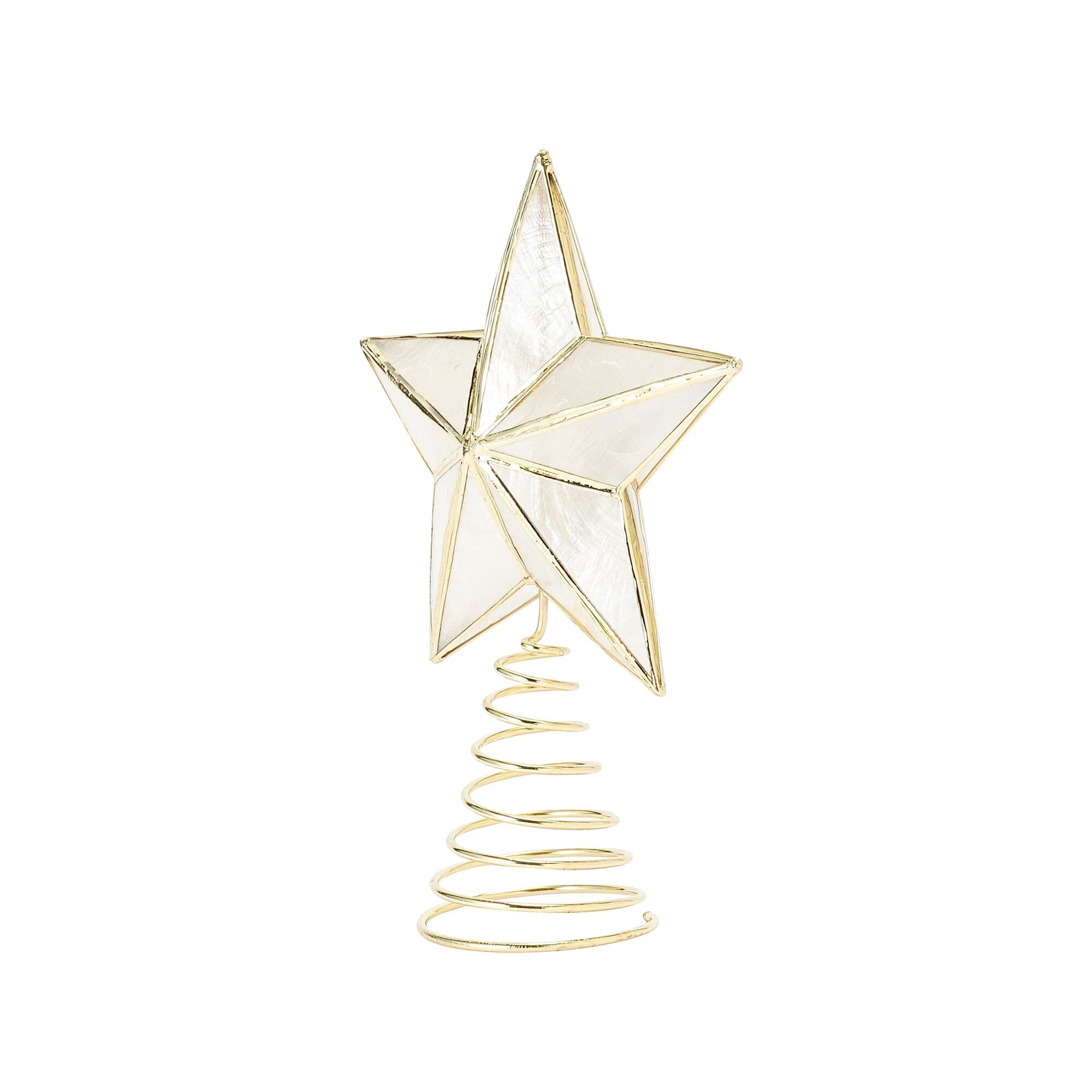 星星樹裝飾 TOP CAPIZ STAR 小號透明