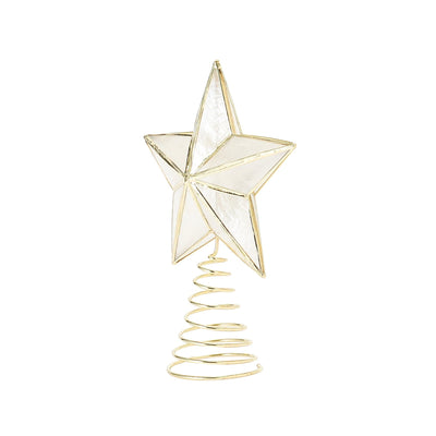 星星樹裝飾 TOP CAPIZ STAR 小號透明
