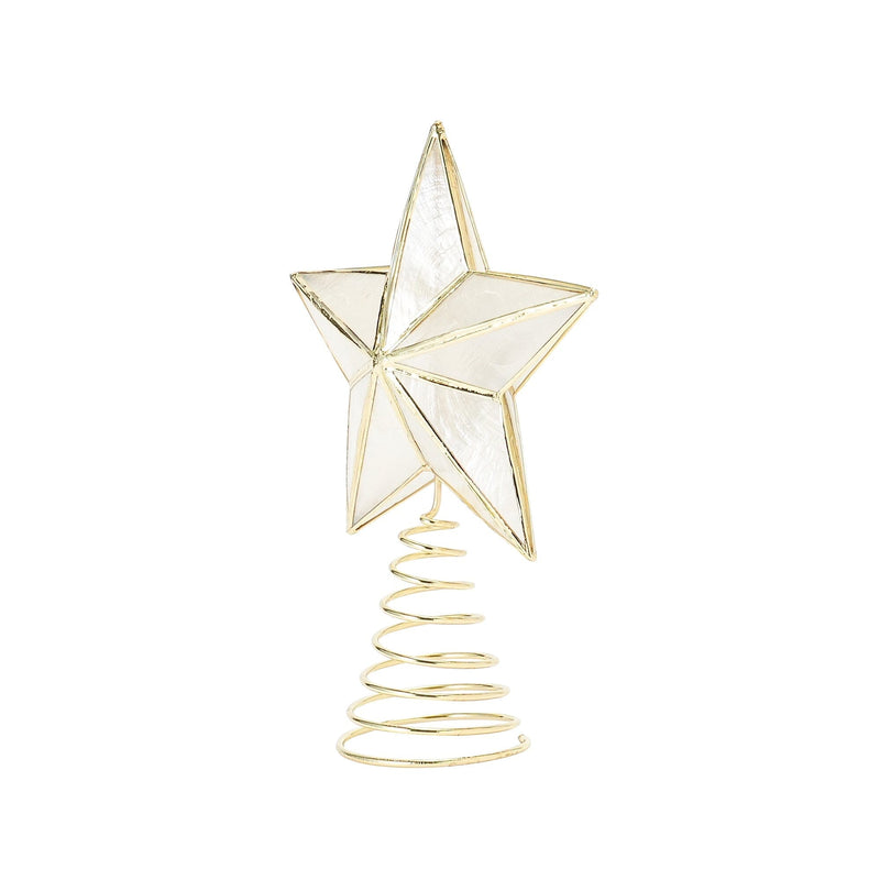 星星樹裝飾 TOP CAPIZ STAR 小號透明