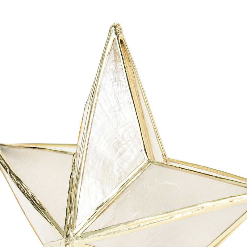 星星樹裝飾 TOP CAPIZ STAR 小號透明