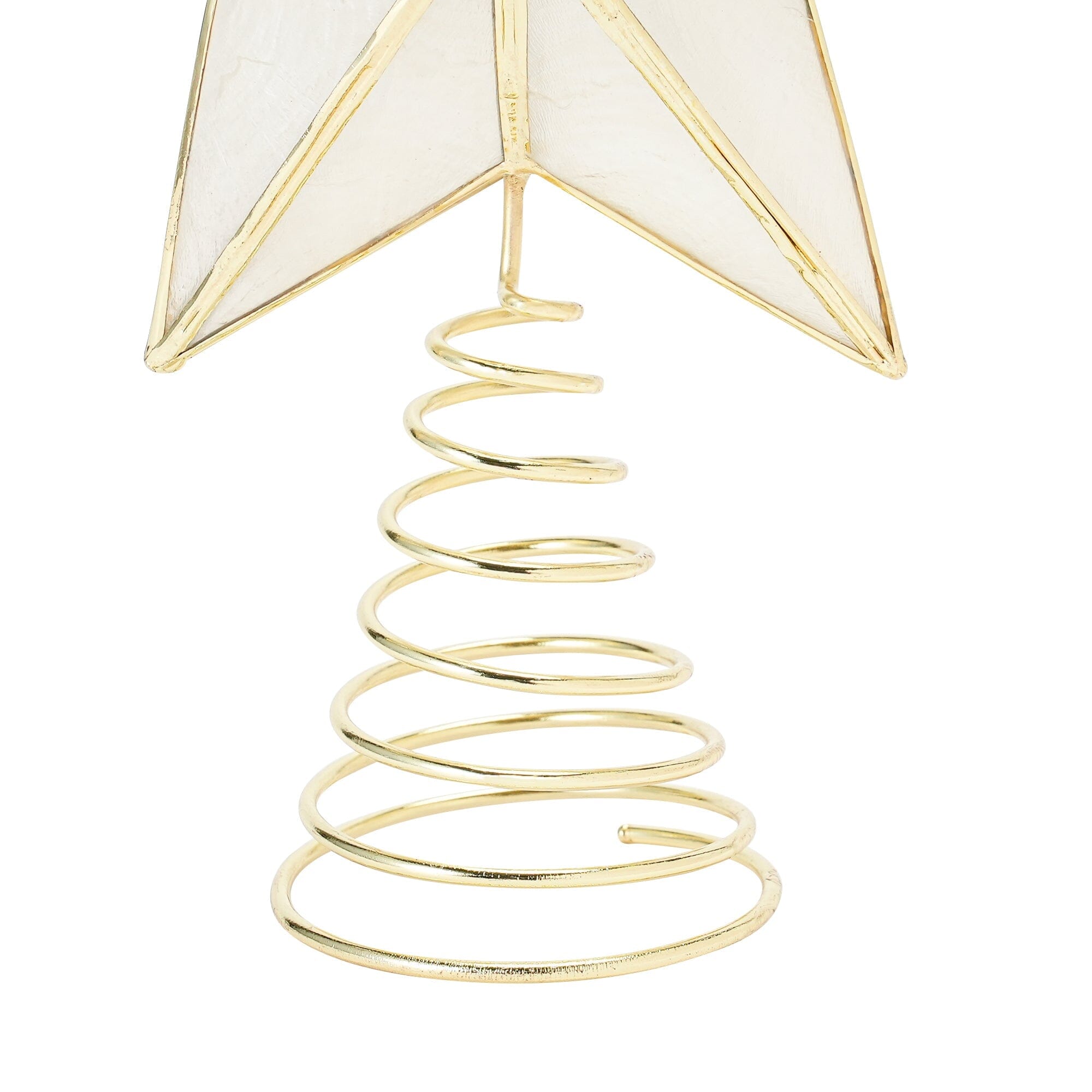 星星樹裝飾 TOP CAPIZ STAR 小號透明