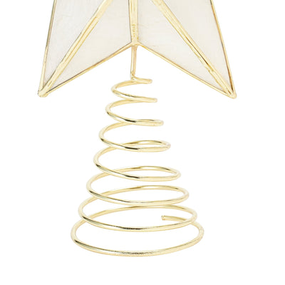 星星樹裝飾 TOP CAPIZ STAR 小號透明