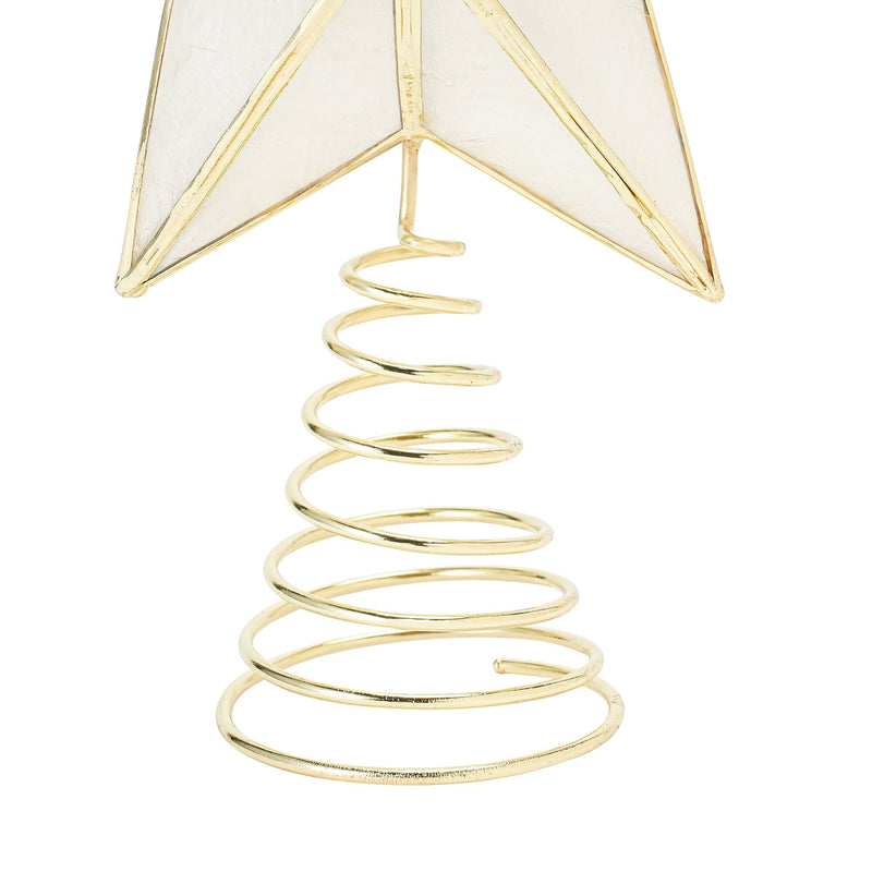 星星樹裝飾 TOP CAPIZ STAR 小號透明