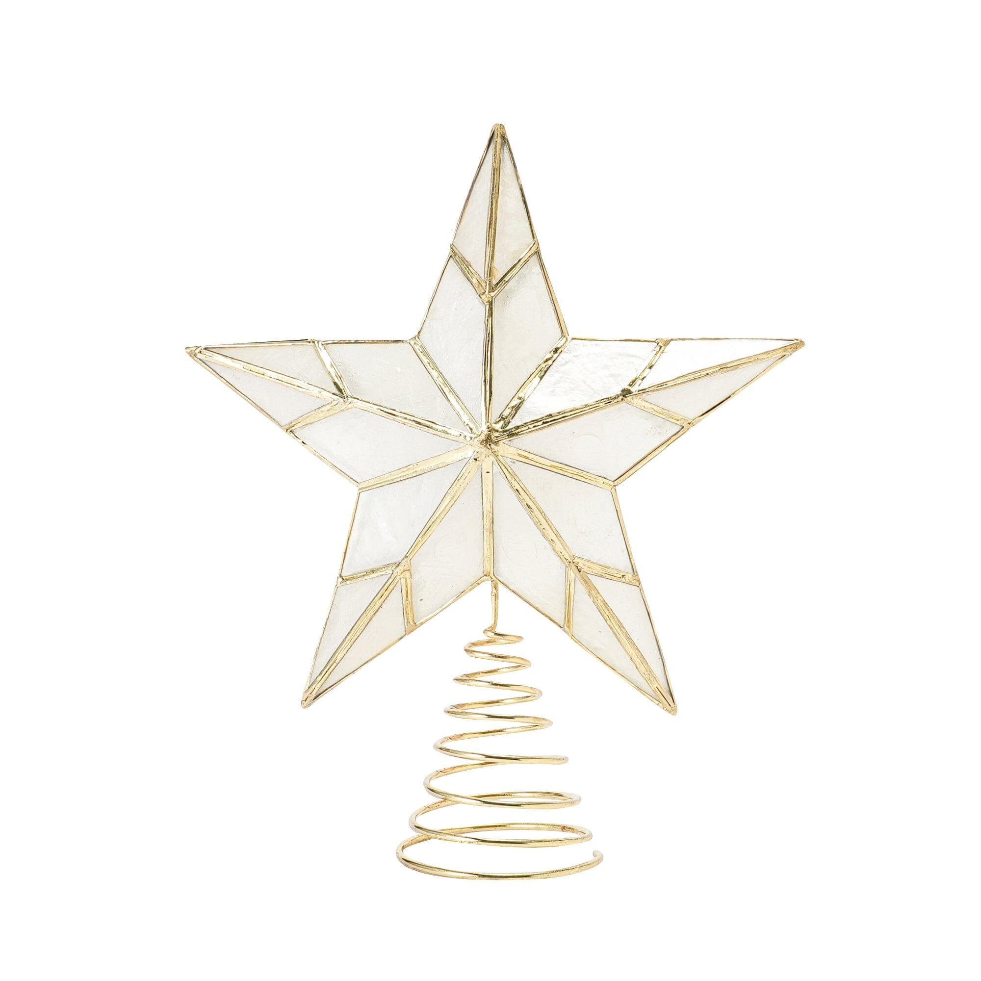 星星樹裝飾 TOP CAPIZ STAR 中號 透明