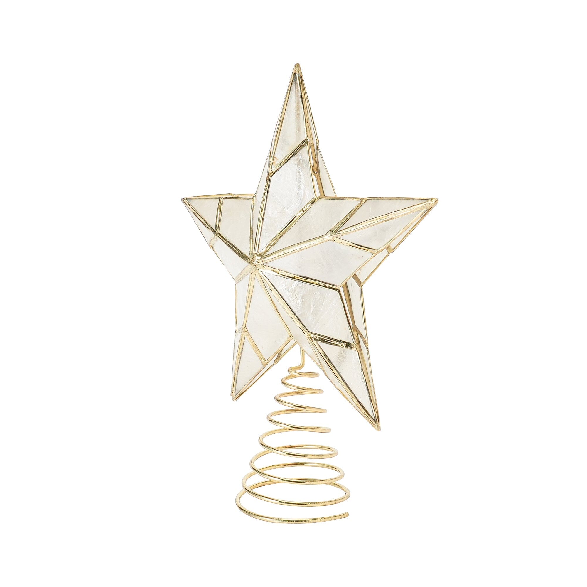 星星樹裝飾 TOP CAPIZ STAR 中號 透明