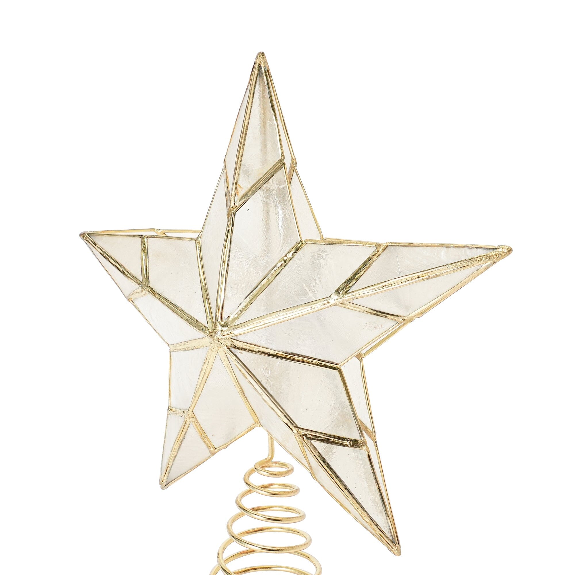 星星樹裝飾 TOP CAPIZ STAR 中號 透明