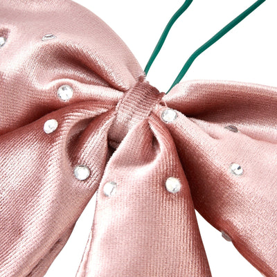 6件淺粉紅色緞帶蝴蝶結