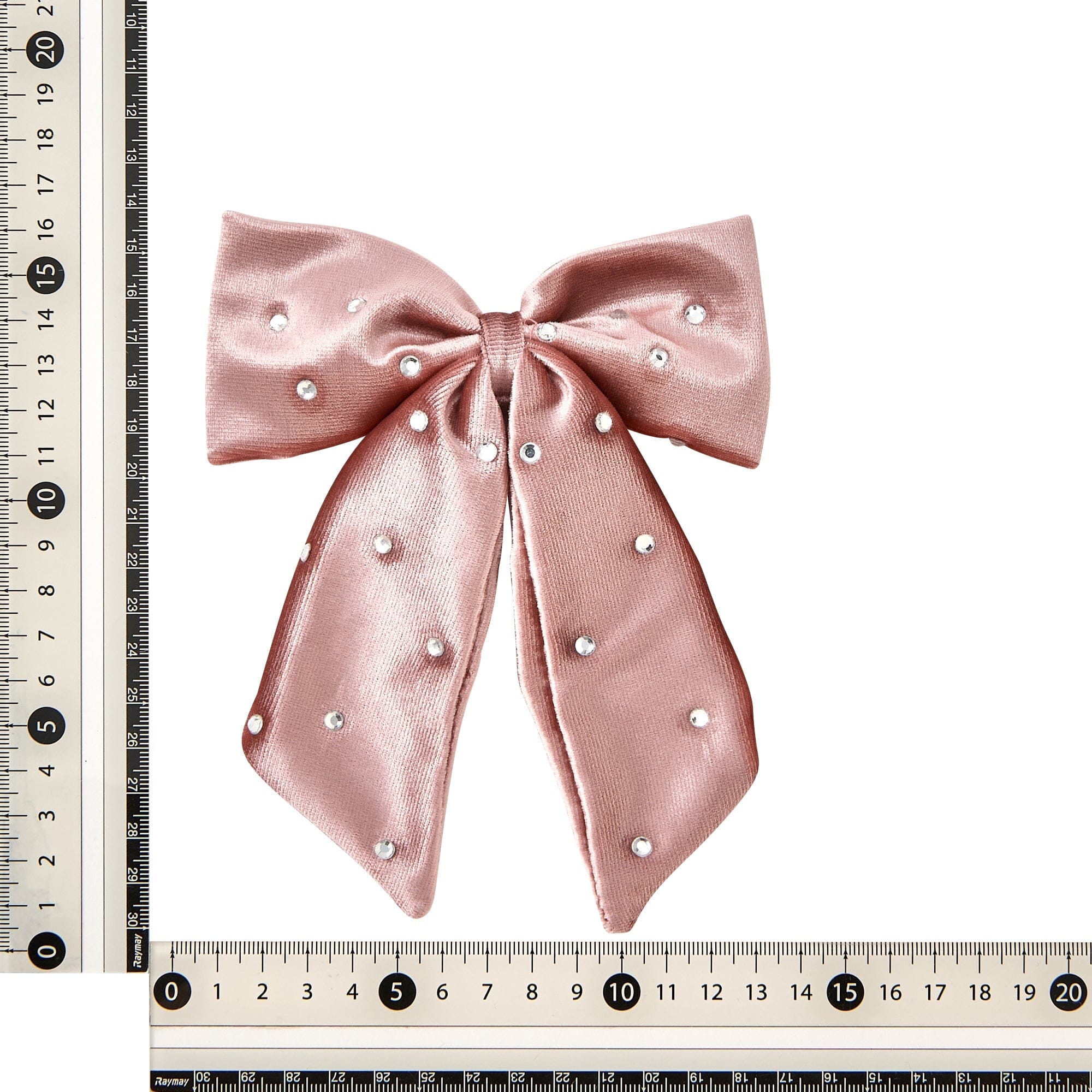 6件淺粉紅色緞帶蝴蝶結