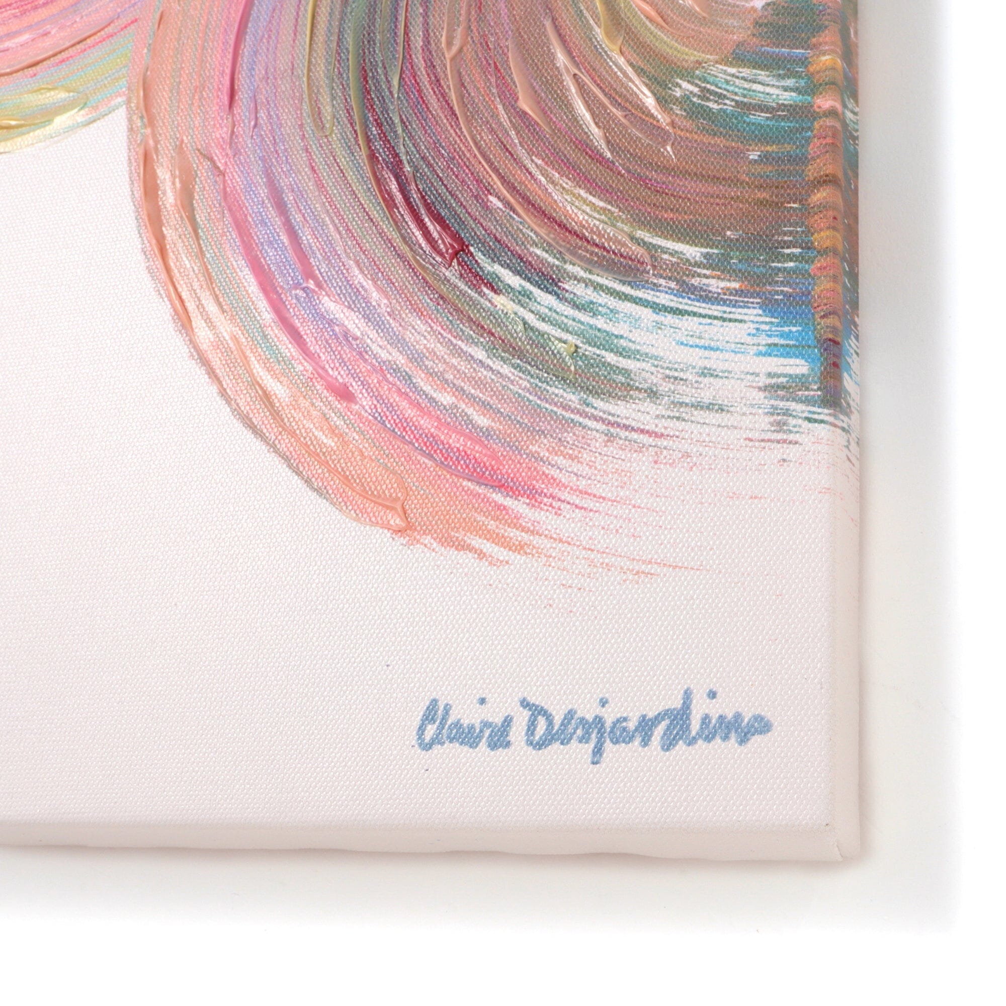 Painting Art Board Wave Medium Pink