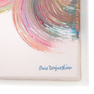 Painting Art Board Wave Medium Pink