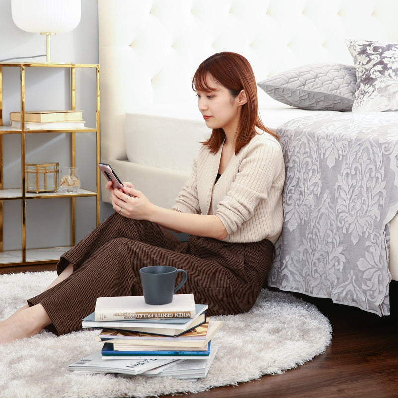 Brisa Bed Dimple Single (A) W1065×D2090×H1230White