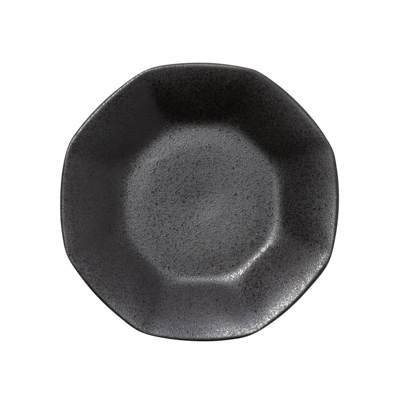 Ramen Octagonal Plate Black