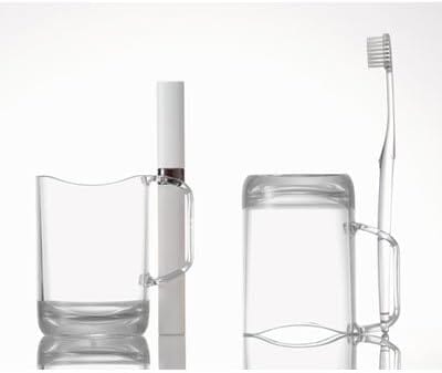 Drain Stand Mug Clear