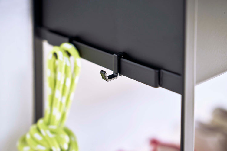 Rolling Entry Storage Shelf Black