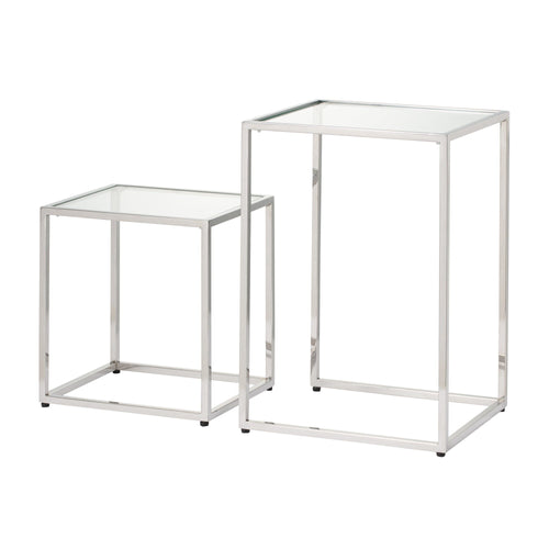 Reine Nest Table (A) W310×D274×H450 Silver