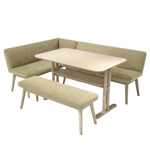 Pioni Sofa Light Beige X Natural (W1350 × D537 × H740)