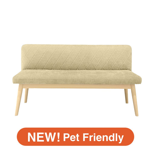 Pioni Sofa Light Beige X Natural (W1350 × D537 × H740)