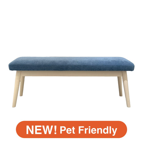 Pioni Bench Blue X White (W1150× D380 × H440)