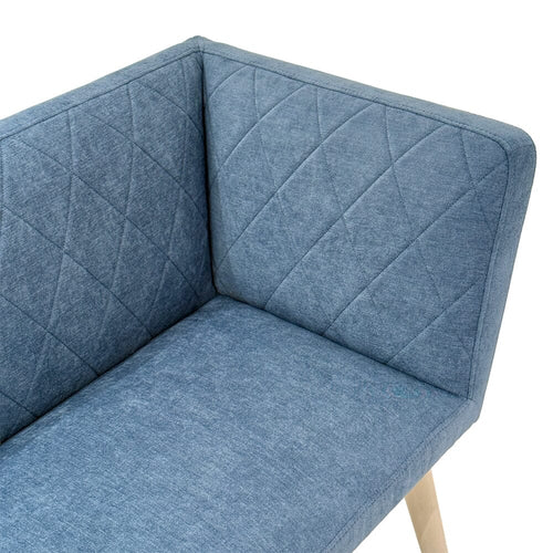 Pioni Couch Left Blue X White (W1350 × D537 × H740)