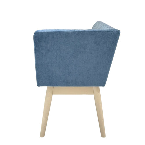 Pioni Couch Left Blue X White (W1350 × D537 × H740)