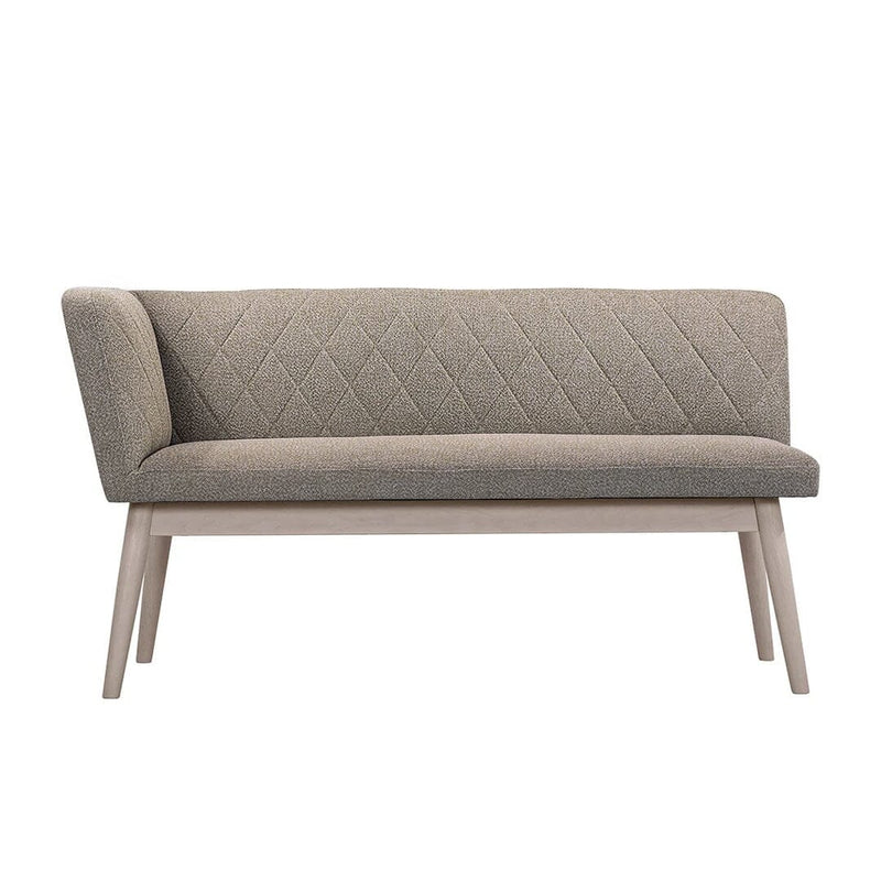 Pioni Couch R Mocha Brown X White (W1350 × D537 × H740)