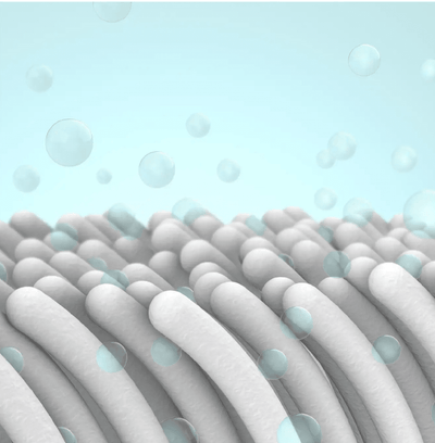 CHENILLE 漸變圖案 浴室地墊 淺藍色