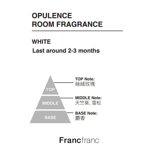 Opulence Fragrance Diffuser White