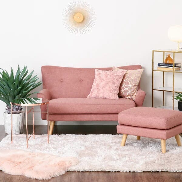 Fleurette Sofa Pink (W1305× D1290 × H790)