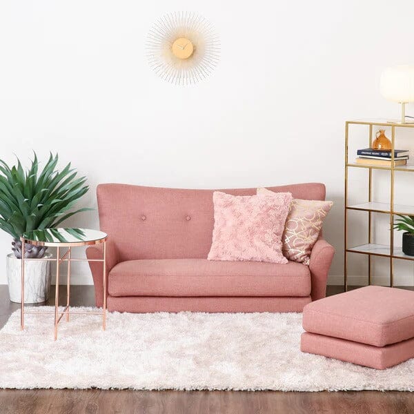 Fleurette Sofa Pink (W1305× D1290 × H790)