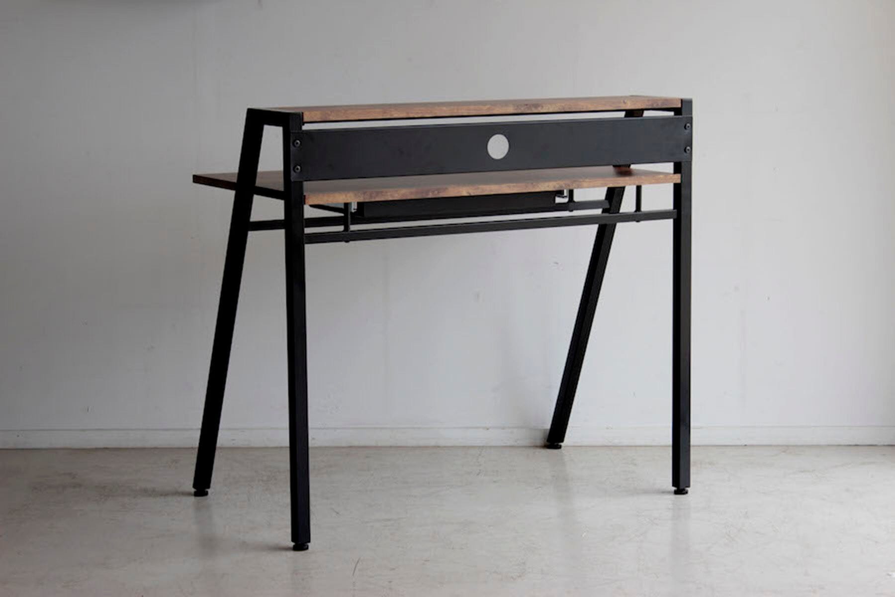 Rgn 96 Desk  960 X 580 X 875 Black X Brown