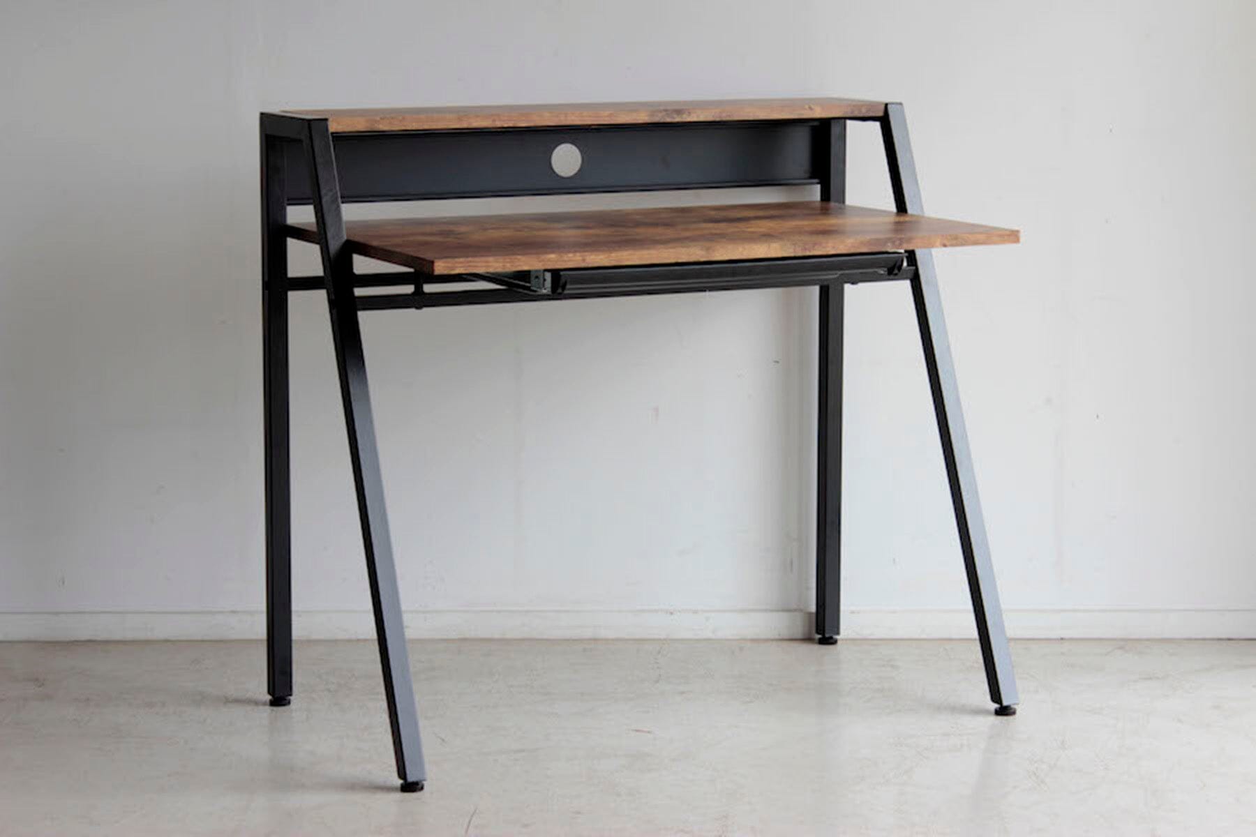 Rgn 96 Desk  960 X 580 X 875 Black X Brown