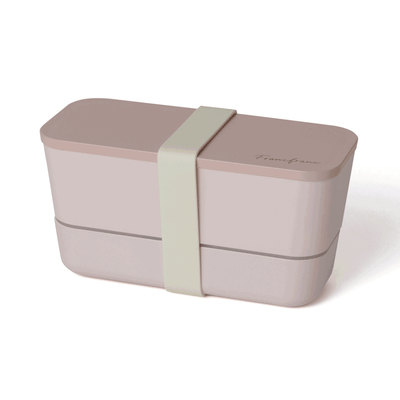 Logo Lunch Box Two-Tier Pink