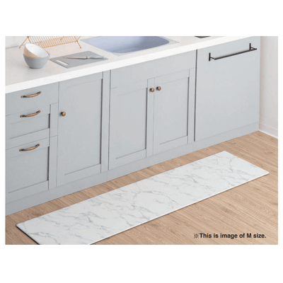 PVC  廚房地墊小號白色 x 灰色（W1200 × D450 × H8mm）