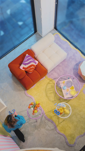 Puffy Sofa Arm R Blue W795×D795×H630