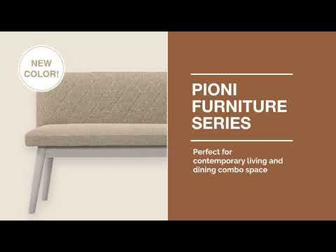 Pioni Couch L Gray X White (W1350× D537 × H740)