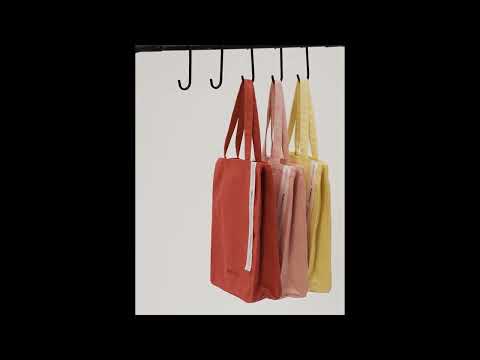 LOGO 手提袋 中號 粉紅色