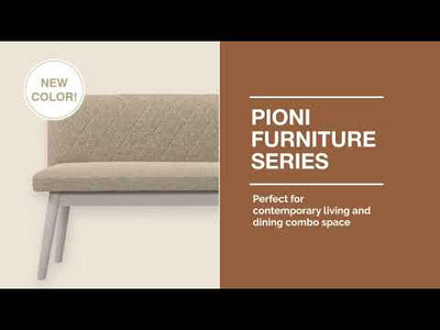 Pioni Sofa Gray X White (W1350 × D537 × H740)