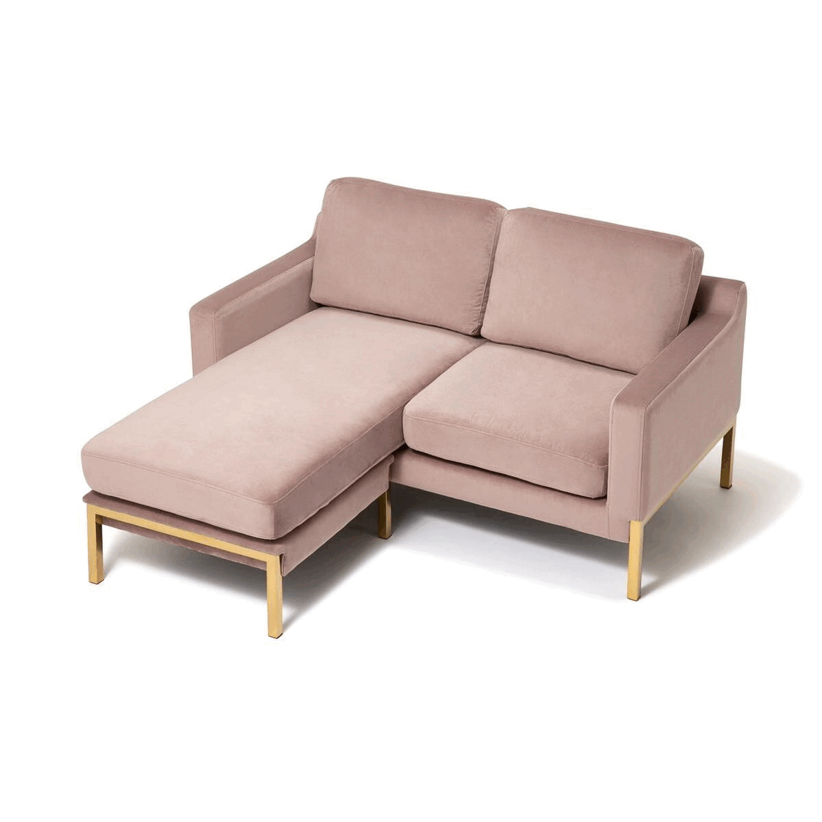 Splen Sofa 2 Pink x Gold