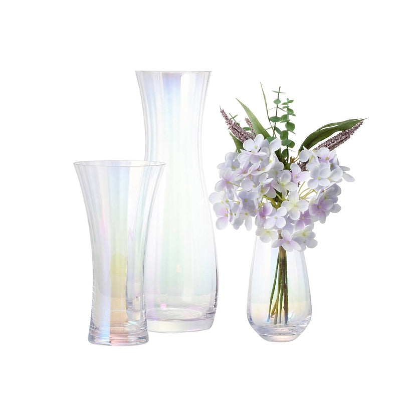 LUSTER FLOWER VASE SMALL CLEAR